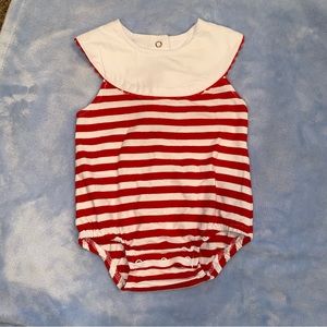 Three sisters baby summer striped onesie perfect to embroider with initials